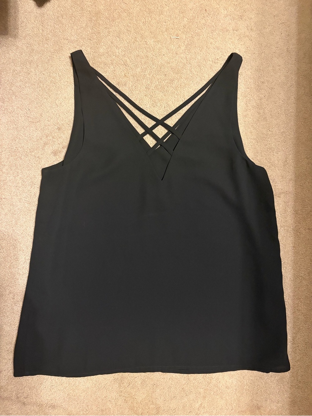 Express Black Crisscross V-Neck Camisole
